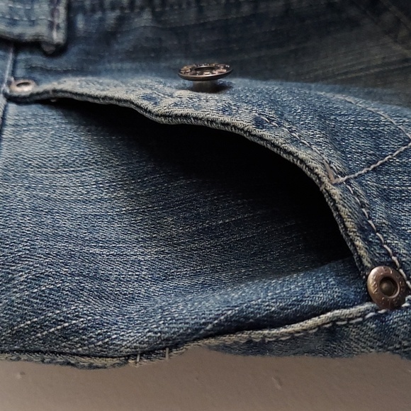 Ashley Stewart Four Pocket Medium Rinse Blue Denim Bermuda Shorts Size 20 - Picture 9 of 16